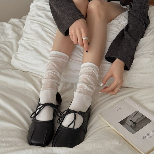 Women's Cotton Mid-Calf Solid Casual Socks