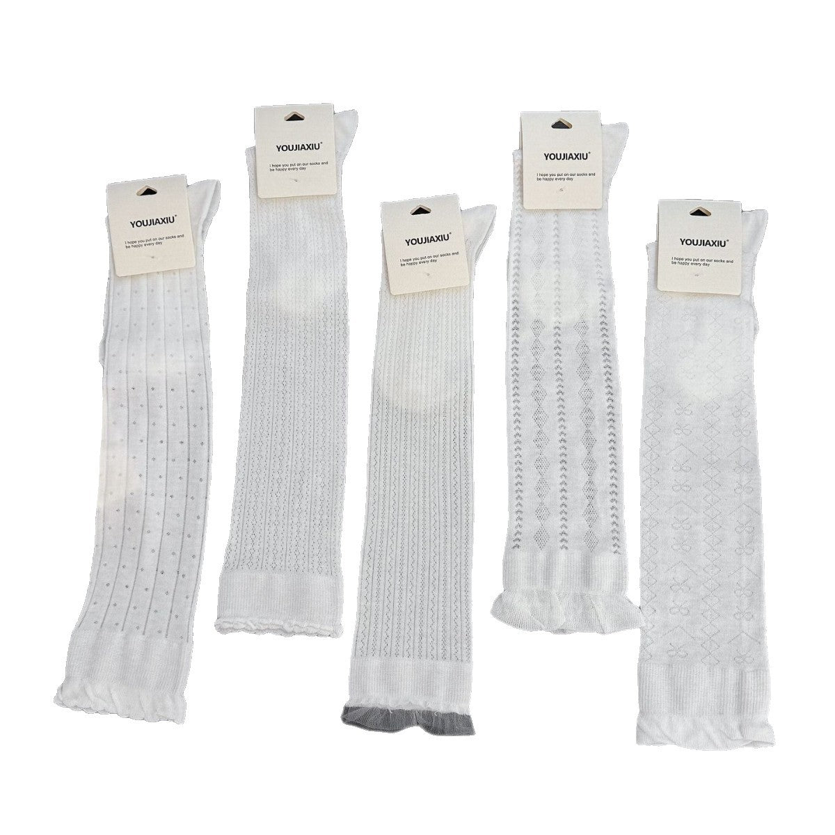 Women's Viscose & Silk Knee-High Seamless Toe Mesh Socks