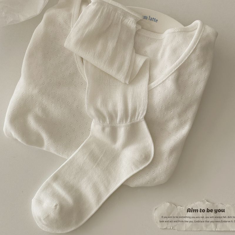 Women's Cotton Mid-Calf Solid Casual Socks